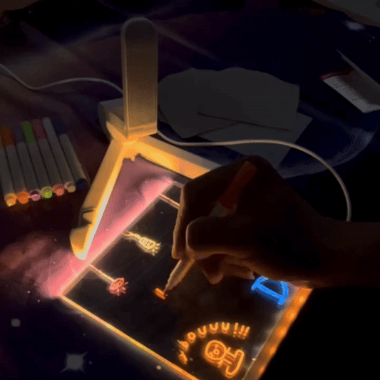 MagicDraw LED™ — La Planche à Dessin Lumineuse Réutilisable