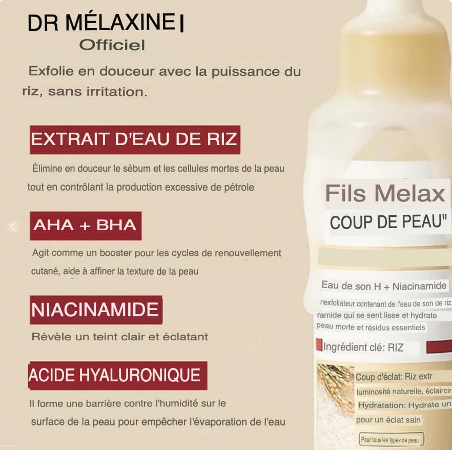 Dr Melaxin™ “Le peeling coréen liquide qui renouvelle votre peau en 24h