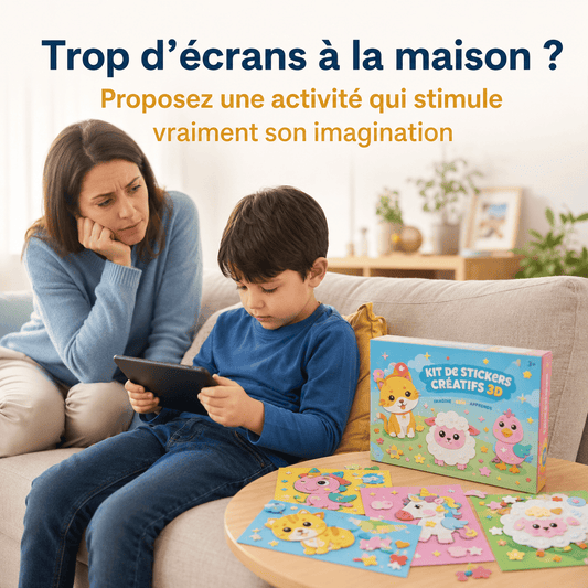 Kit de Stickers Créatifs 3D pour Enfants