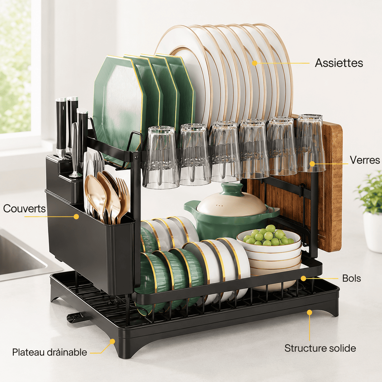 Égouttoir multifonctionnel – Drainable