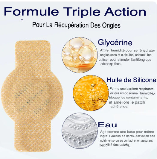 SleepCure Patch réparateur antifongique pour les ongles