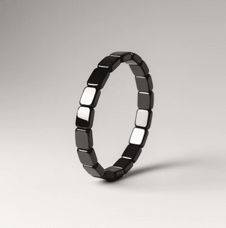 Bracelet en Hématite Authentique Équilibre, Force et Énergie Naturelle