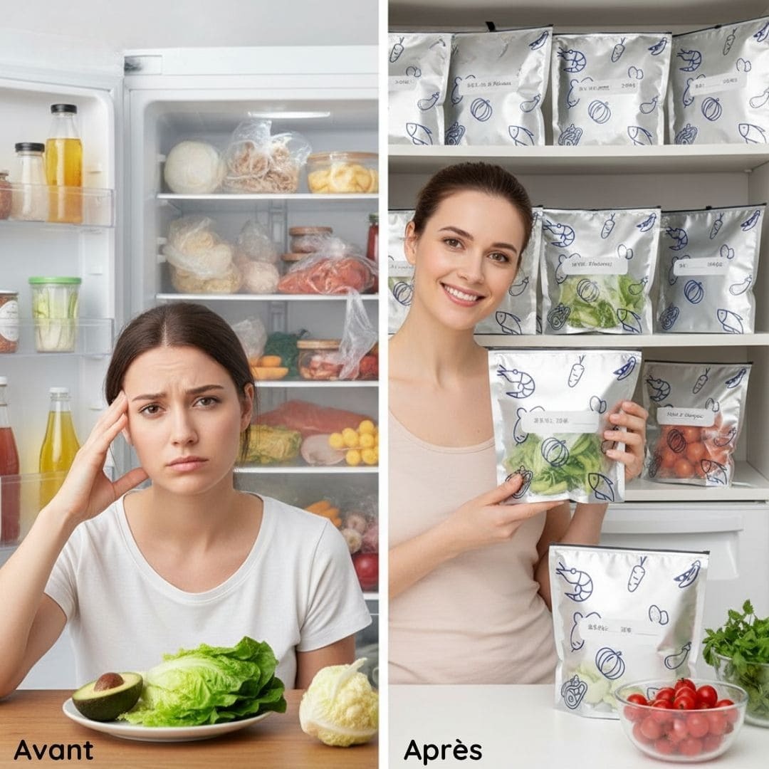 Lot de 30 Sacs de Conservation Alimentaire Réutilisables en AluminiumLot de 30 Sacs de Conservation Alimentaire Réutilisables en Aluminium