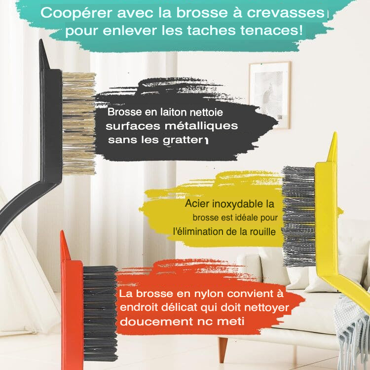 Lots de 11 brosses de nettoyage à poils durs pour cuisine, salle de bain, coin, joint, évier, tasse, théière, bouteille