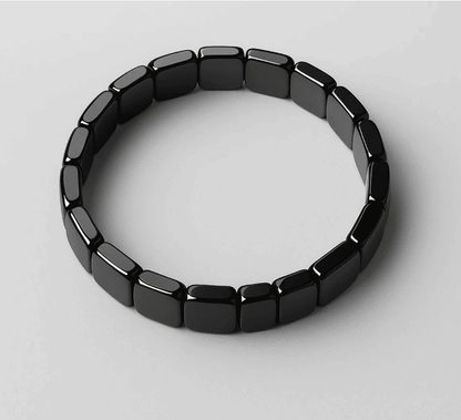 Bracelet en Hématite Authentique  Équilibre, Force et Énergie Naturelle