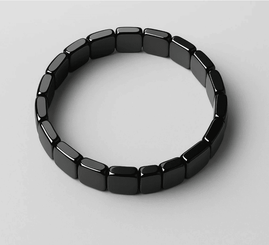 Bracelet en Hématite Authentique  Équilibre, Force et Énergie Naturelle