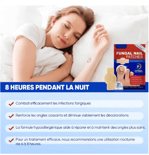 SleepCure  Patch réparateur antifongique pour les ongles