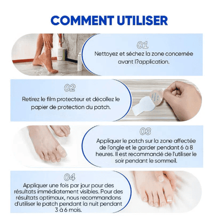 SleepCure  Patch réparateur antifongique pour les ongles