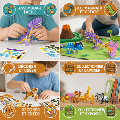 Puzzle 3D de dessin animé pour enfants