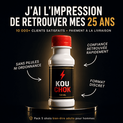 Shot aphrodisiaque naturel en pack de 5 -Quand le moment arrive – soyez prêt