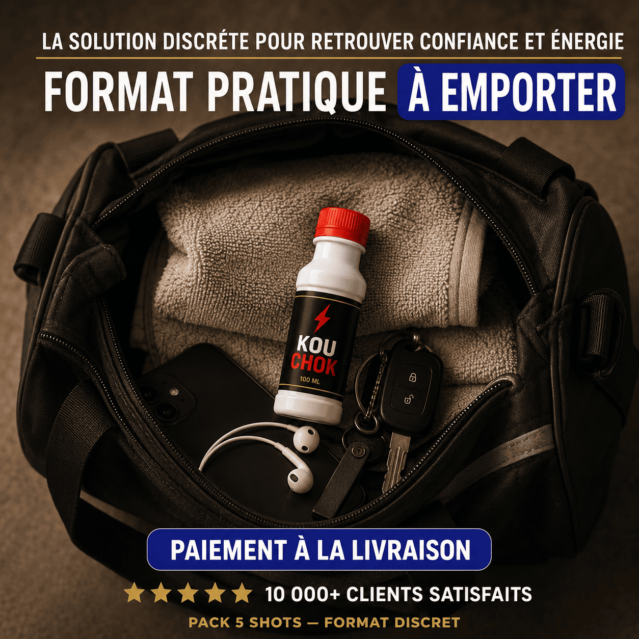 Shot aphrodisiaque naturel en pack de 5 -Quand le moment arrive – soyez prêt
