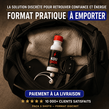 Shot aphrodisiaque naturel en pack de 5 -Quand le moment arrive – soyez prêt