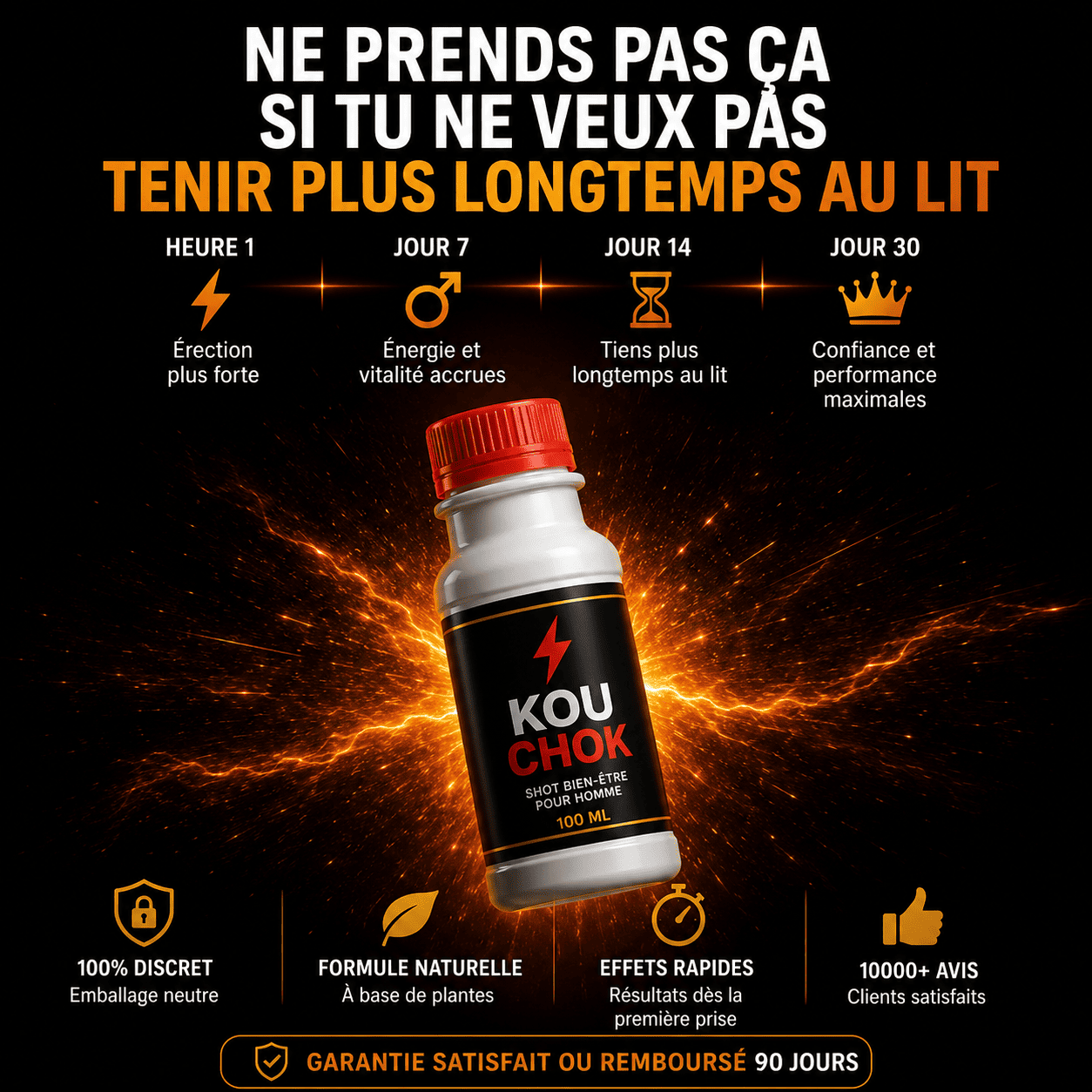 Shot aphrodisiaque naturel en pack de 5 -Quand le moment arrive – soyez prêt