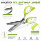 Ciseaux Coupe-Herbes 5 Lames – Découpe Rapide & Uniforme