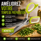 Ciseaux Coupe-Herbes 5 Lames – Découpe Rapide & Uniforme