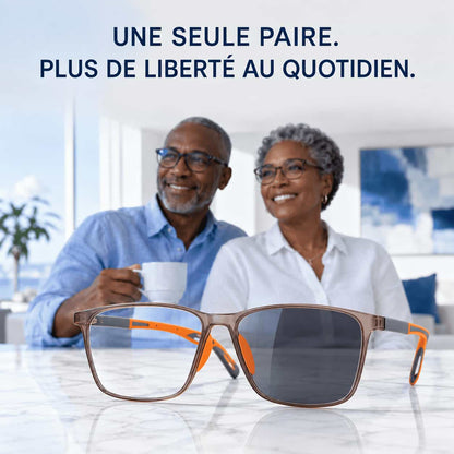 Lunettes Progressives Photochromiques 3-en-1 – Vision Claire & Confort au Quotidien