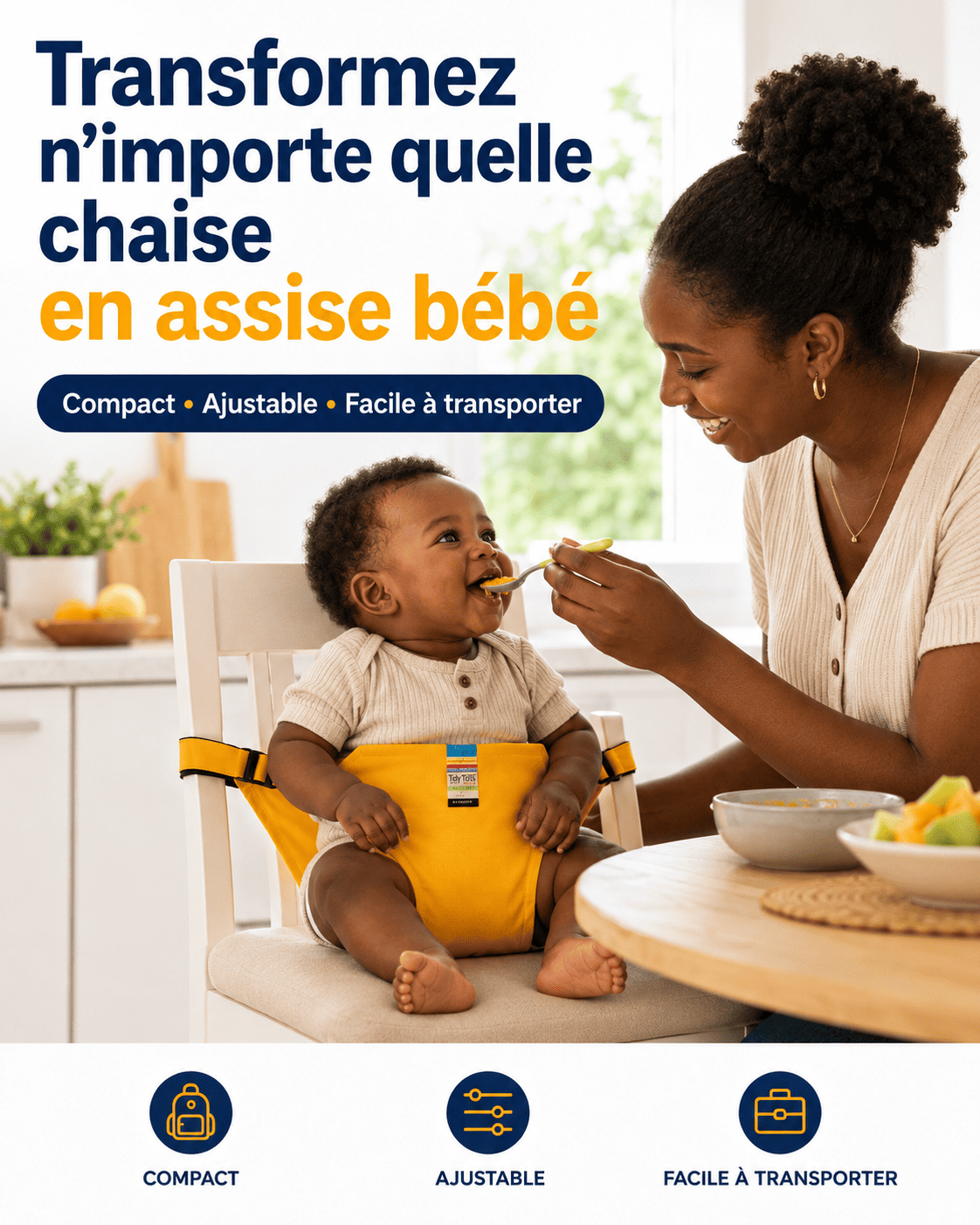 Harnais universel pour chaise de salle à manger