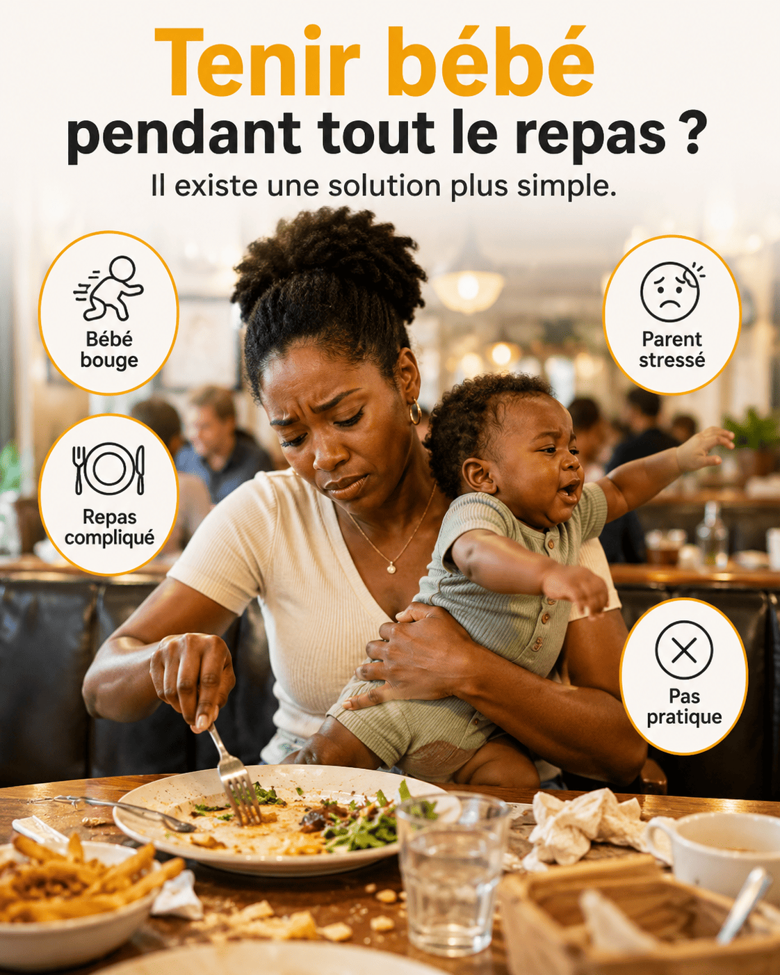 Harnais universel pour chaise de salle à manger