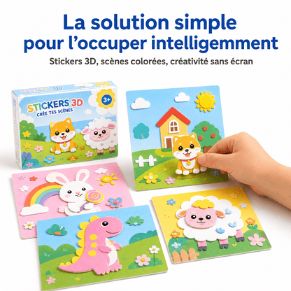 Kit de Stickers Créatifs 3D pour Enfants