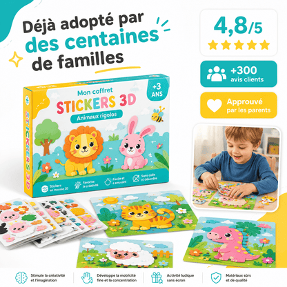 Kit de Stickers Créatifs 3D pour Enfants