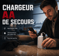 Chargeur SOS à piles AA — ton téléphone se rallume, même sans courant