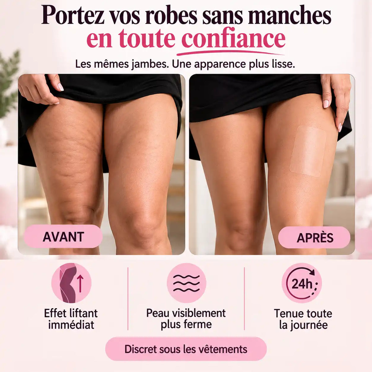Skin Lift Tape™ – Bandes Liftantes Invisibles pour Jambes, Bras & Corps