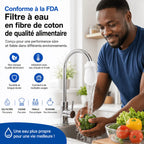 Filtres anti-sédiments pour robinet  une eau plus propre directement au robinet