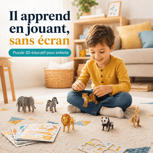 Puzzle 3D de dessin animé pour enfants