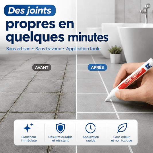 🖌️ STYLO RÉNOVATEUR DE JOINTS et imperméable pour carrelage !
