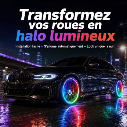 Lumières LED intelligentes pour roues