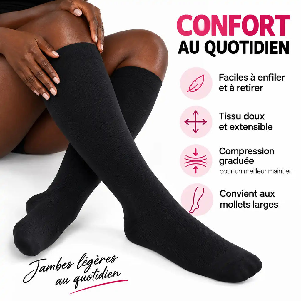 LEVARA — Chaussettes de compression | Jambes légères toute la journée