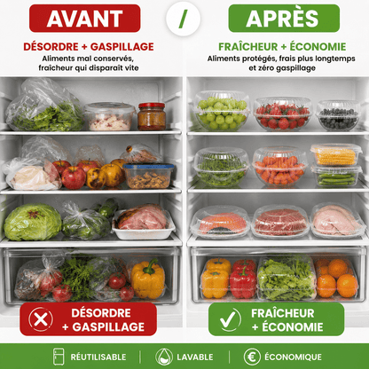 Sacs de Conservation Alimentaire Réutilisables – Gardez vos aliments frais plus longtemps