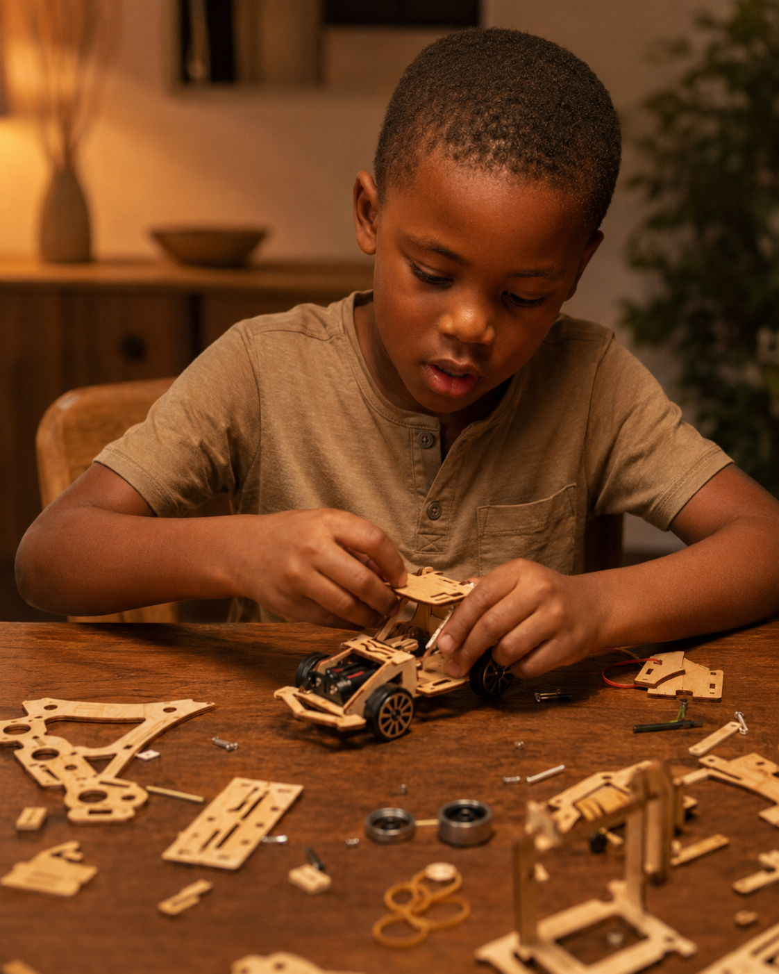 🧠 Kit STEM Petit Génie –  Projets Scientifiques à Construire Dès 6 Ans