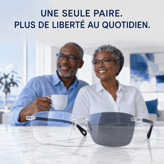 Lunettes Progressives Photochromiques 3-en-1 – Vision Claire & Confort au Quotidien