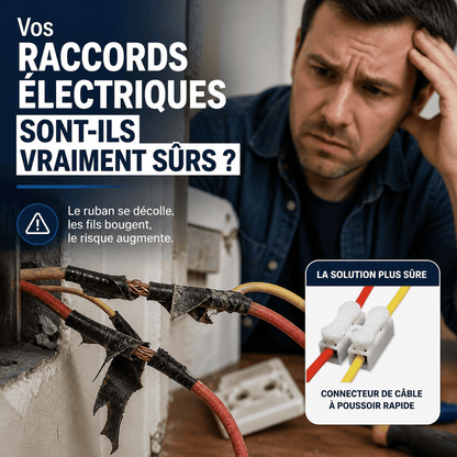 ⚡Connecteur de Câble à Poussoir Rapide