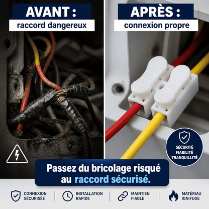 ⚡Connecteur de Câble à Poussoir Rapide