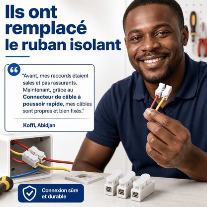 ⚡Connecteur de Câble à Poussoir Rapide