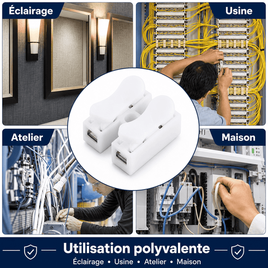 ⚡Connecteur de Câble à Poussoir Rapide