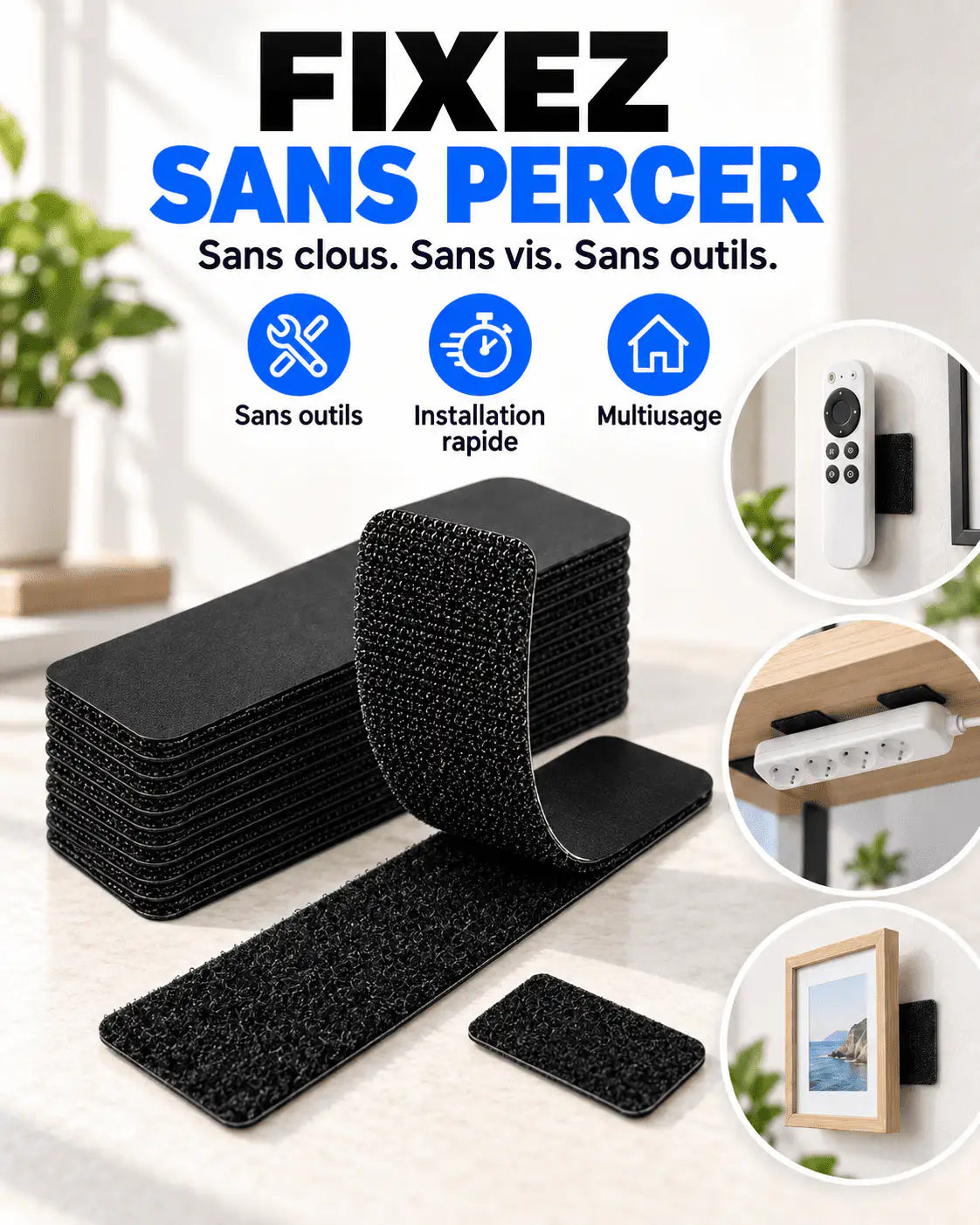 Ruban Scratch Adhésif Double Face Fixation Sans Percer (Copie)