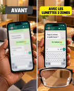 Lunettes 3 Zones – Vois net de près comme de loin, sans ordonnance