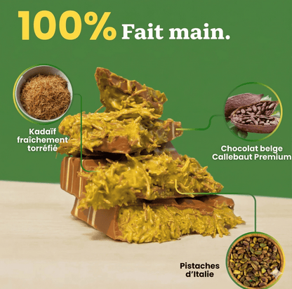 Barre de chocolat de luxe à la pistache  (200 g)