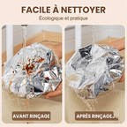 Couvercle Isolant en Feuille d’Aluminium – Garde les Plats Chauds, Compatible Micro-ondes & Réutilisable
