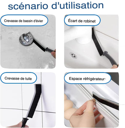 Lots de 11 brosses de nettoyage à poils durs pour cuisine, salle de bain, coin, joint, évier, tasse, théière, bouteille