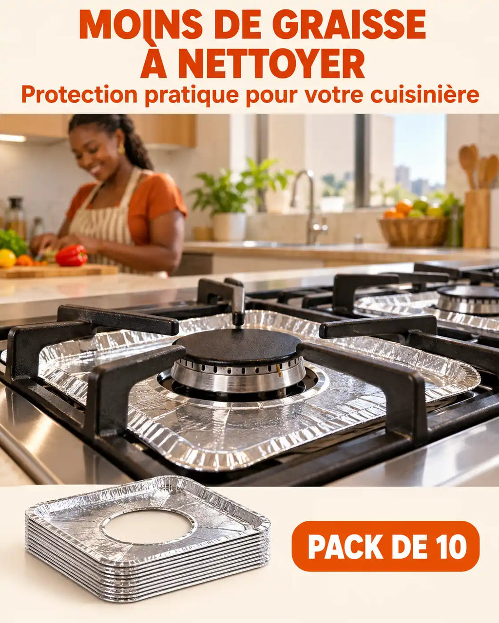 Protège-Gaz en Aluminium – Fini les Longues Corvées de Nettoyage
