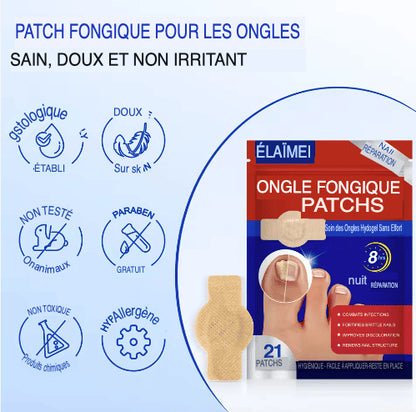 SleepCure  Patch réparateur antifongique pour les ongles