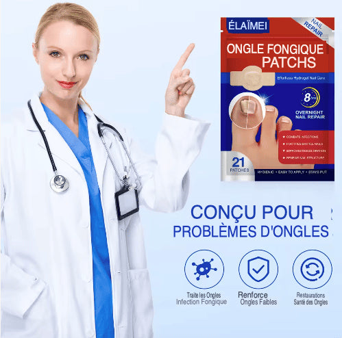 SleepCure  Patch réparateur antifongique pour les ongles
