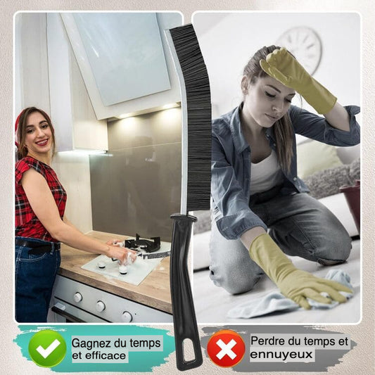 Lots de 11 brosses de nettoyage à poils durs pour cuisine, salle de bain, coin, joint, évier, tasse, théière, bouteille